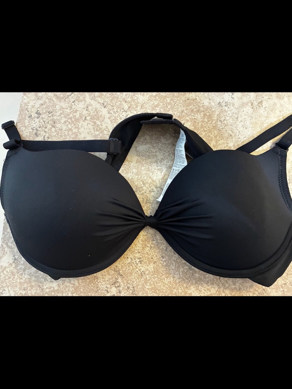 New! “Women,s Secret Garden” Black Women' Full Cup Underwire Bra. Size: 38C